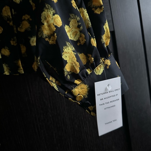 For Love and Lemons Elisa Floral Print Top Blouse - Picture 8 of 15